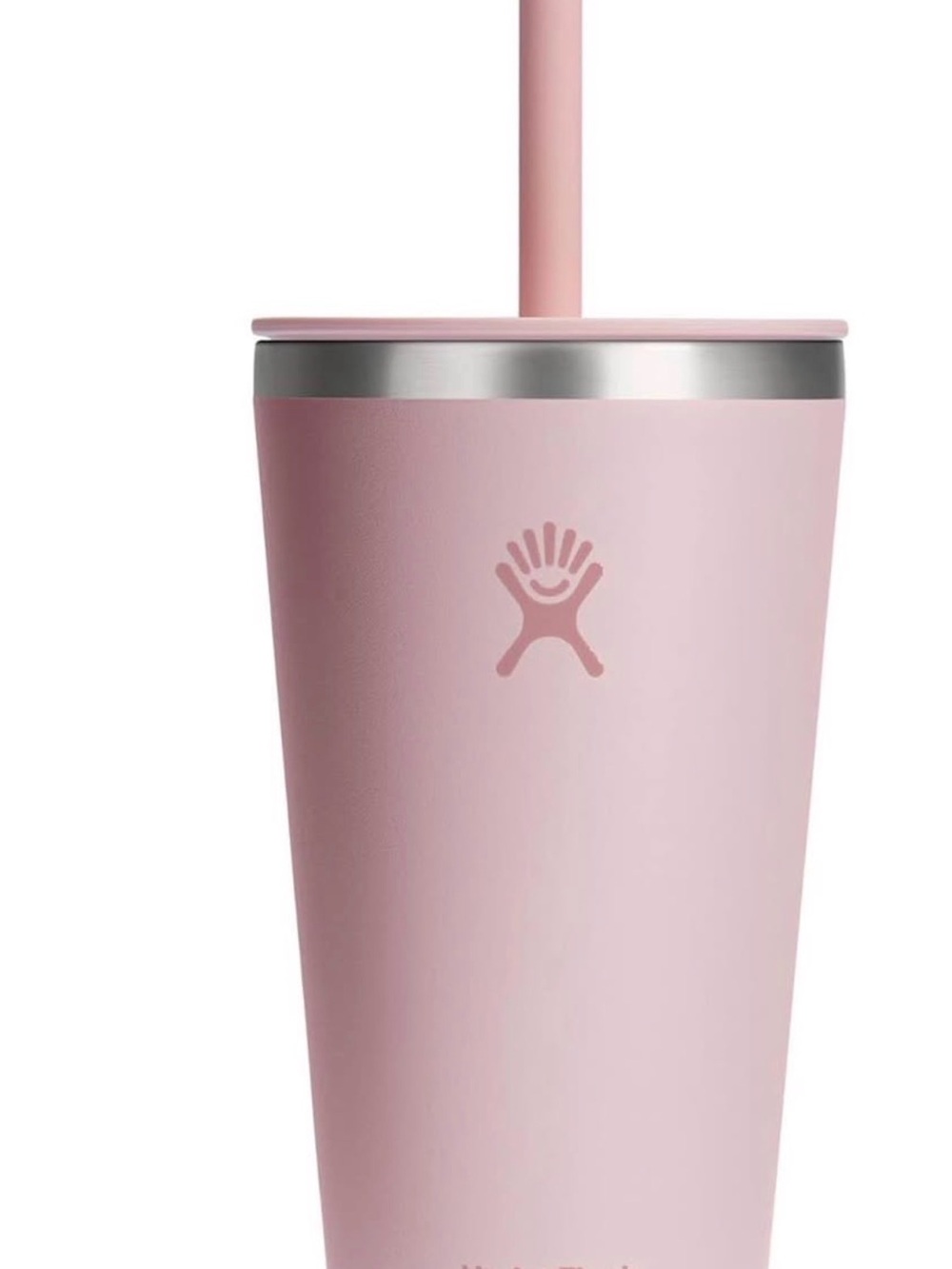 Hydro Flask Black Stainless Tumbler with Straw